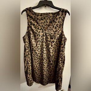 SHEIN Cheetah Print Sleeveless Dress